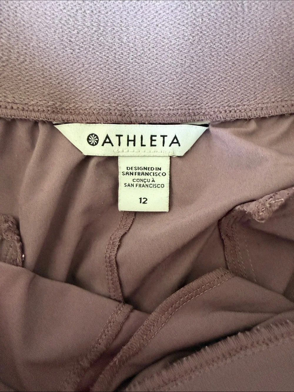 Athleta Pleated Wide-Leg Trousers in Dusty Mauve - Picture 3 of 4